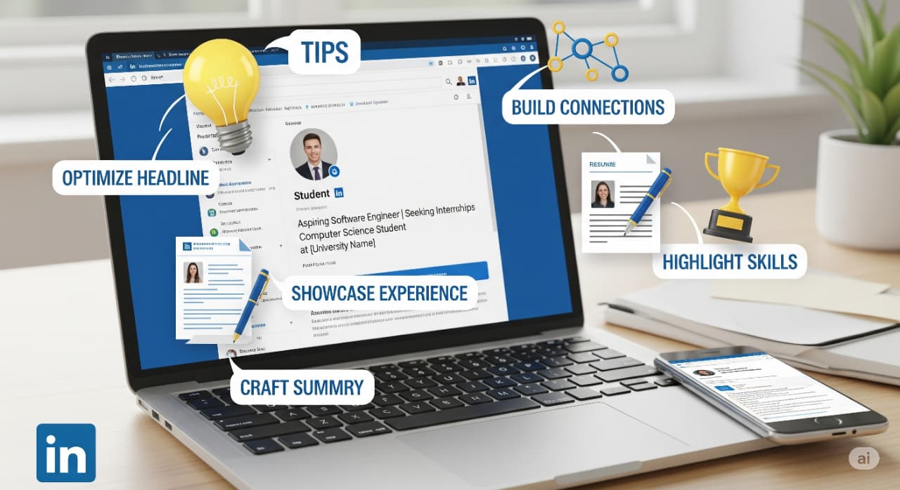 LinkedIn profile tips for students